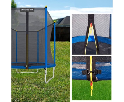 Батут Trampoline STOCK 6 ft ULTRASPORT с внешней защитной сеткой