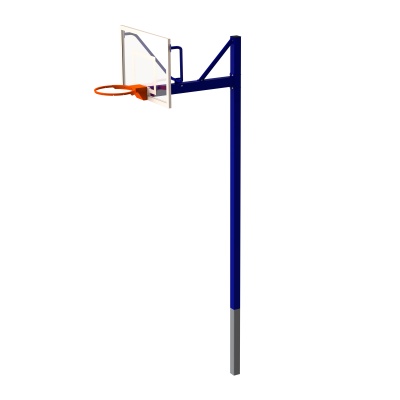 Стойка баскетбольная уличная одноопорная для тренировочного щита 900х1200 мм (вынос 1200 мм) (Арт. 39336)